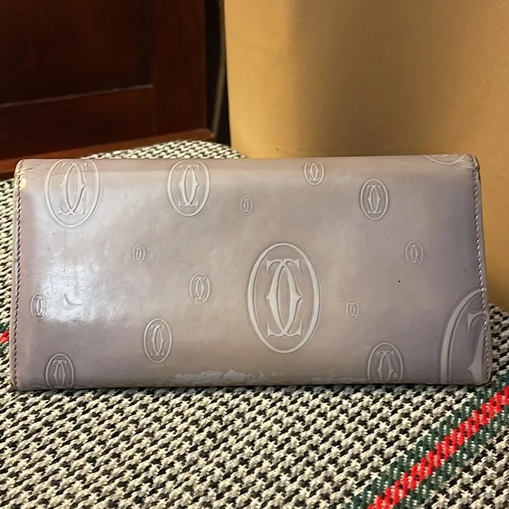 Authentic Cartier Happy Birthday Enamel Long Wallet